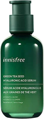 Innisfree Green Tea Seed Hyaluronic Acid Serum dry sensitive mature aging skin wrinkles dark spots Korean best seller  K Beauty World