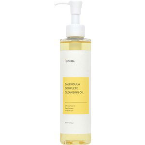 Iunik Calendula Complete Deep Cleansing Oil démaquillant peaux sensibles sèches grasses points noirs K beauty world