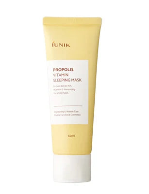 Iunik Propolis Vitamin Sleeping Mask Soins du visage Cosmétiques coréens avec des ingrédients naturels pour le traitement doux de la peau sensible K Beauty World