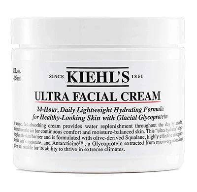 Kiehl's Ultra Facial Cream for intense hydrating skincare French cosmetics luxury natural gift for loved one anti-aging K Beauty World