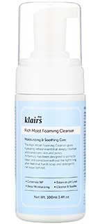 Klairs Rich Moist Foaming Cleanser voor de droge, gevoelige, vette huid voor een zachte, gehydrateerde huid Koreaans veganistisch product K Beauty World