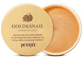 Petitfee Gold & Snail Eye Patch for dark circle wrinkles puffiness k beauty world