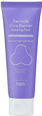 Purito Dermide Cica Barrier Sleeping Pack crème de nuit hydratante pour peaux sensibles sèches éruptions cutanées irritation rougeurs rosacée peau squameuse K Beauty World