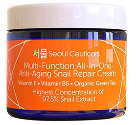 Seoul Ceuticals Korean Skin Care Snail Repair Cream hydratant visage anti-âge k beauty world