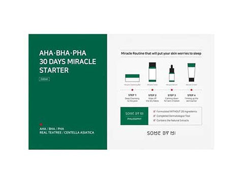Some By Mi AHA BHA PHA 30 Days Miracle Starter Kit for acne k beauty world