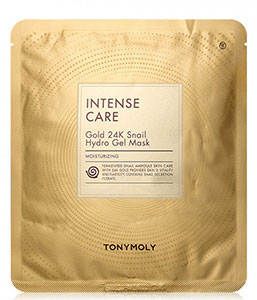 Tonymoly Intense Care 24K Gold Snail Hydro Gel Mask regalo de lujo para amiga mamá cosméticos para el cuidado facial antienvejecimiento K Beauty World