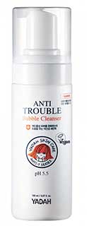 Yadah Anti-Trouble Bubble Cleanser para piel grasa propensa al acné, imperfecciones, espinillas, puntos negros, espinillas, cuidado facial K Beauty World