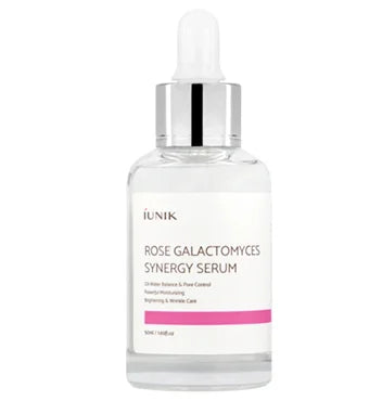 iUNIK Rose Galactomyces Synergy Serum aufhellung dunkler flecken dunkler kreis grausamkeitsfreie bewusste hautpflege Koreanische kosmetik K Beauty World