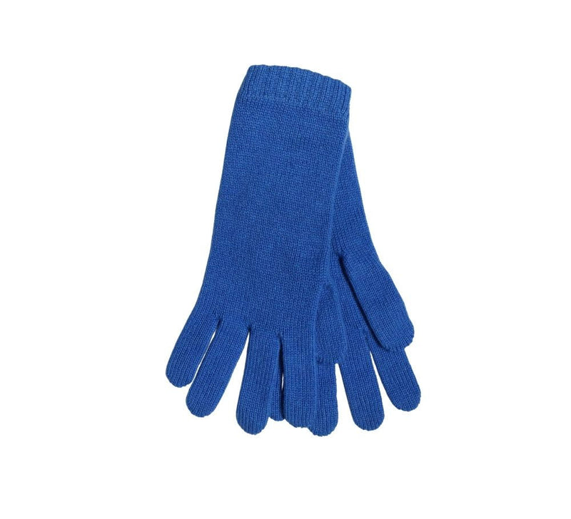 blue cashmere gloves