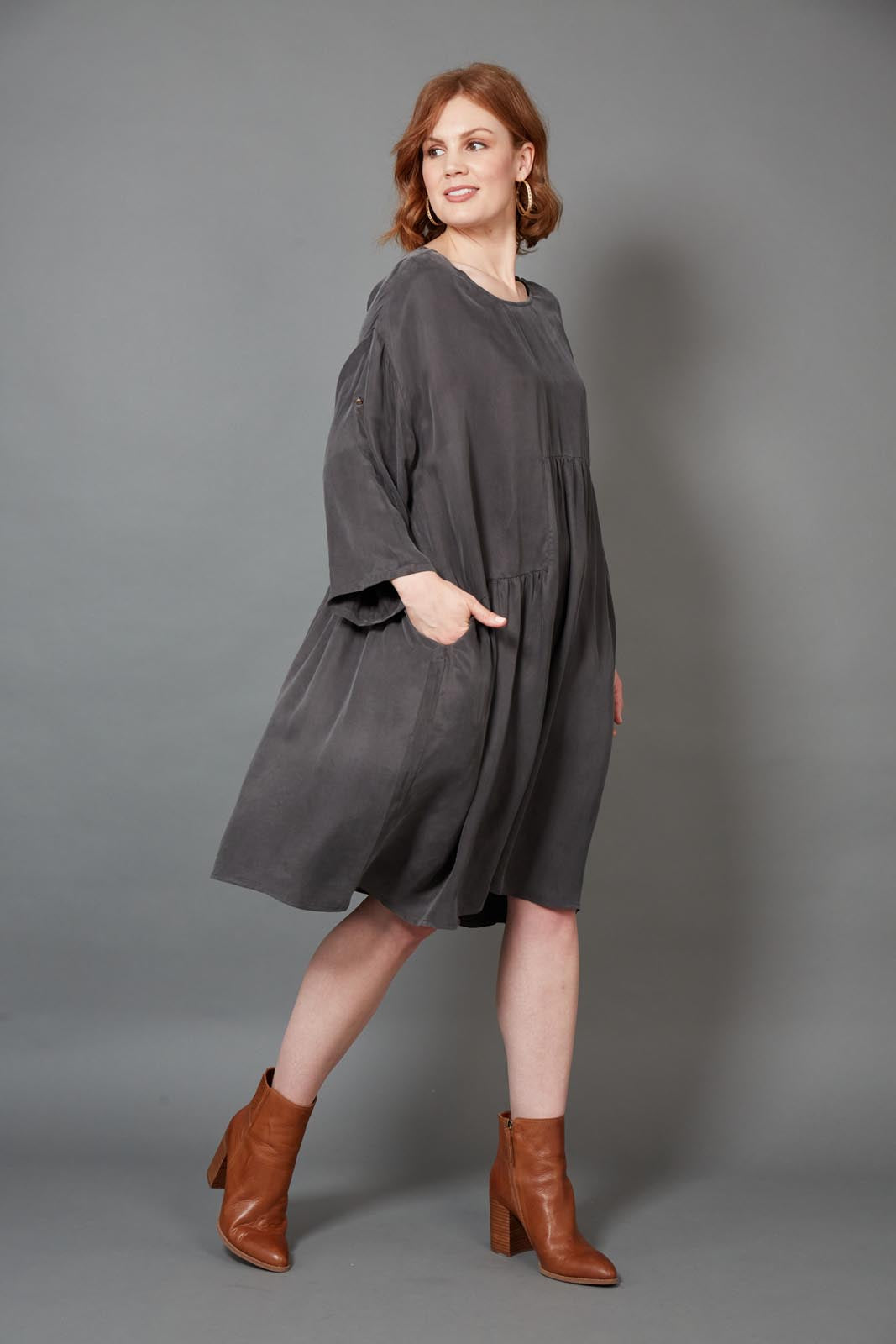 Vienetta Dress - Fossil — eb&ive