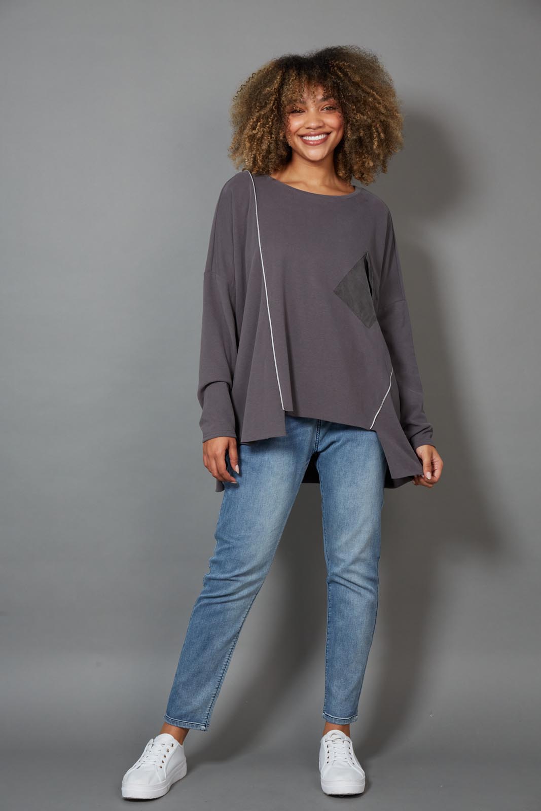 Martini Slouch Top - Fossil — eb&ive