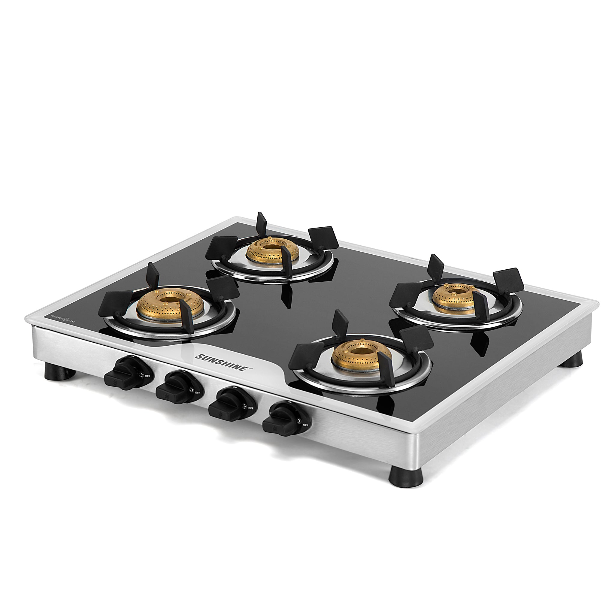 Sunshine Omega Four Burner Toughened Glass Gas Stove