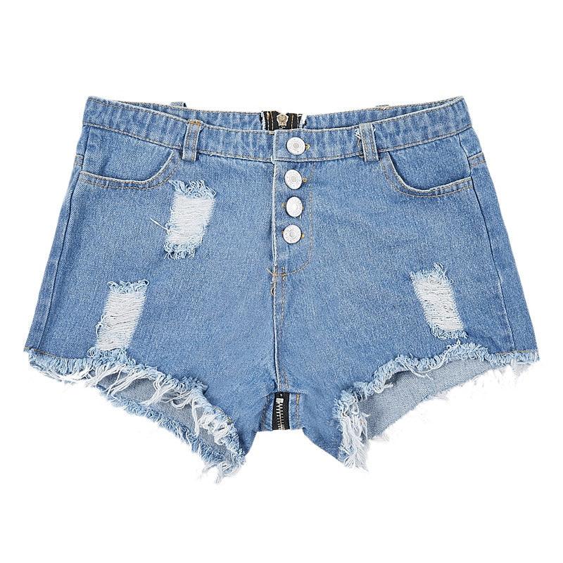 Mini Zipper Back Jean Shorts – Miami Teeny Weeny Bikini