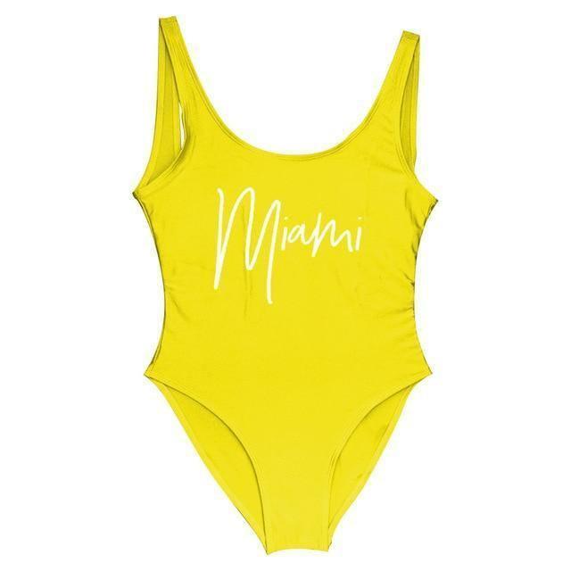 MIAMI One Piece Swimsuit Bodysuit – Miami Teeny Weeny Bikini
