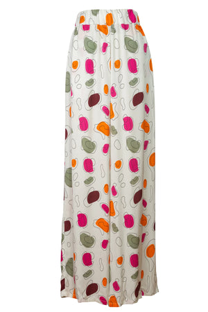 Silk Polka Dot Palazzo | Pink - IZAYLA