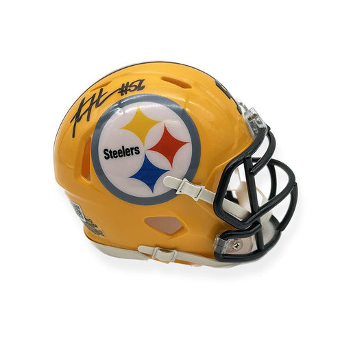 TSE Minkah Fitzpatrick Autographed Pittsburgh Steelers Full Sized Authentic Lunar Eclipse Helmet