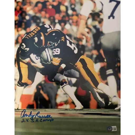 Jack Lambert, Jack Ham, Andy Russell Autographed Pittsburgh Steelers M —  TSEShop