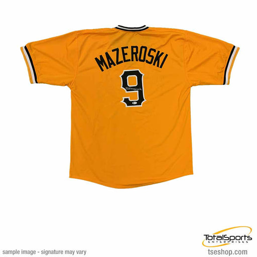 Bill Mazeroski Signed Custom White Pro-Style Baseball Jersey HOF 01 JSA ITP  at 's Sports Collectibles Store