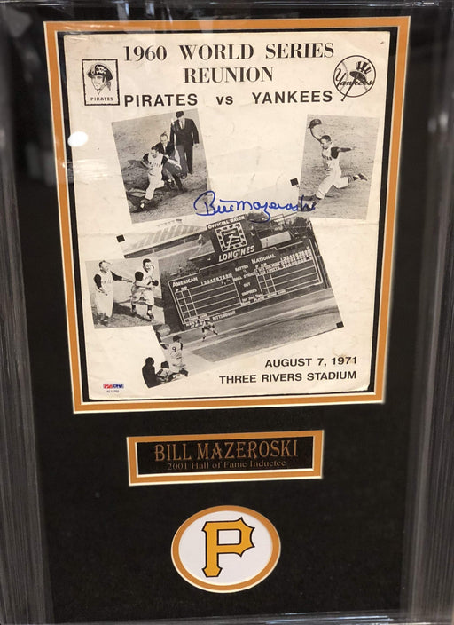 Bill Mazeroski Autographed 16x20 1960 GW WS Home Run Celebration Photo –  The Jersey Source