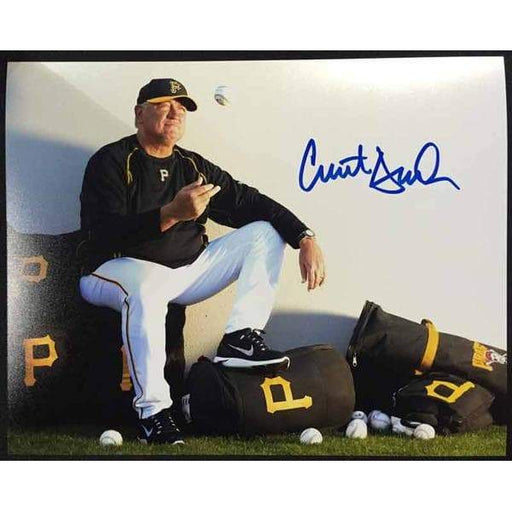 Doug Drabek Signed Pitching in White Horizontal 8x10 Photo with 90 NL Cy