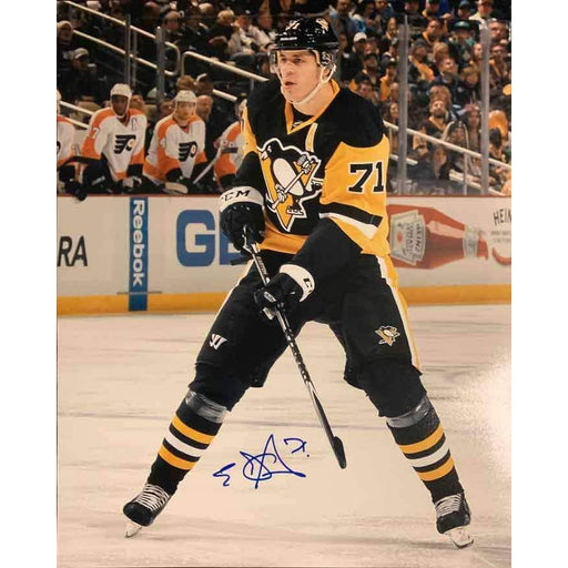 Evgeni Malkin Signed with Kris Letang 16x20 Photo