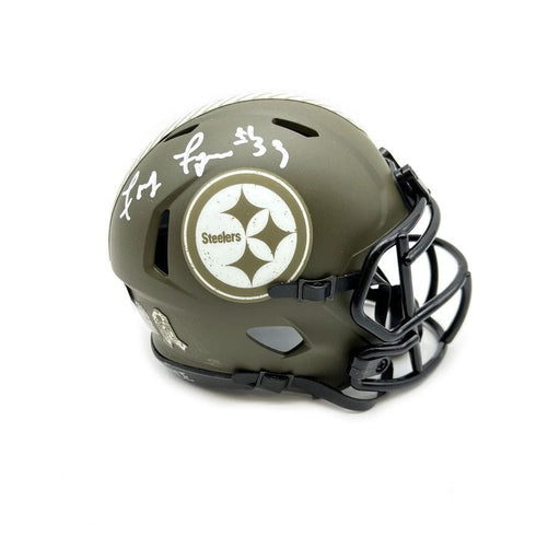 Jack Ham Signed Pittsburgh Steelers Salute to Service Mini Helmet with HOF 88