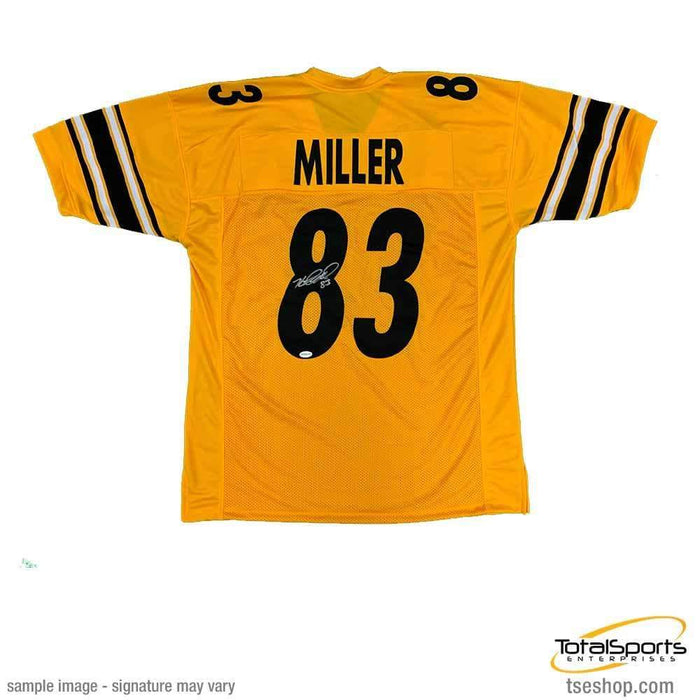 Mens Pittsburgh Steelers Heath Miller Nike Black Elite Jersey