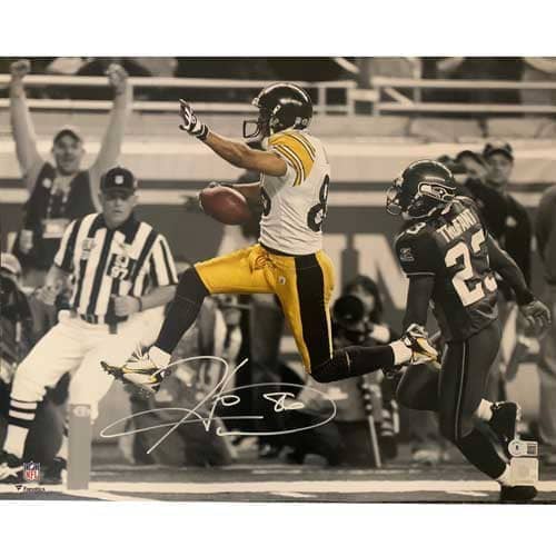 JEROME BETTIS PITTSBURGH STEELERS URLACHER 16X20 SIGNED 22X26 FRAMED PHOTO  BETTI