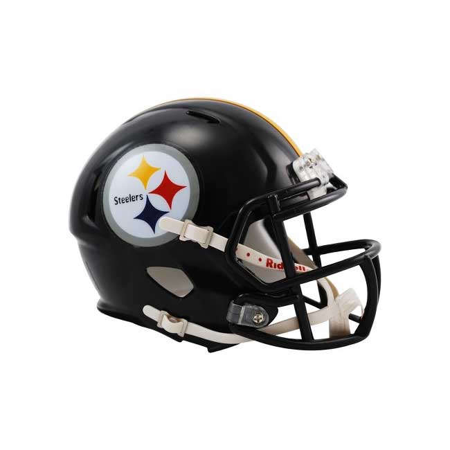 Derek Watt Signed Pittsburgh Steelers Black Speed Mini Helmet