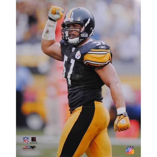 James Farrior Fist Up Walking Unsigned Licensed 8x10 Photo