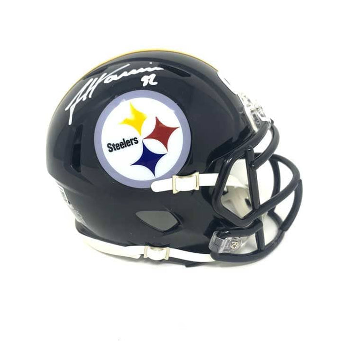 James Harrison Signed Steelers Full-Size Blaze Speed Helmet Inscribed 2x  SB Champs (JSA)