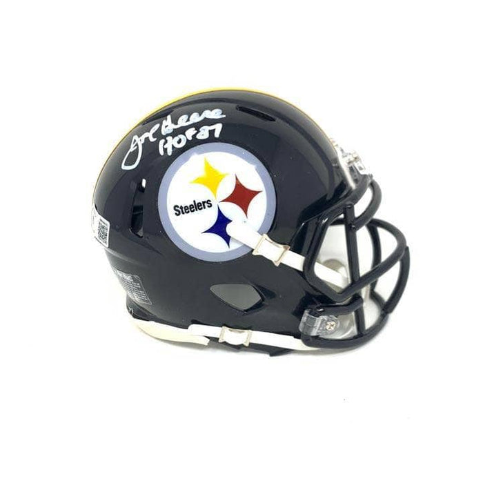 mean joe greene signed helmet