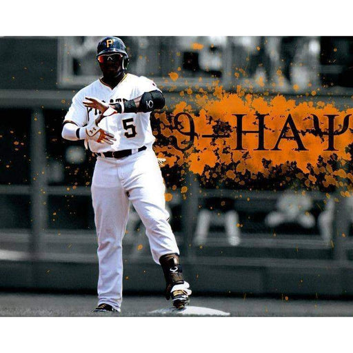 Andrew McCutchen Celebration Jump In Outfield Spotlight Unsigned 16x20 Photo