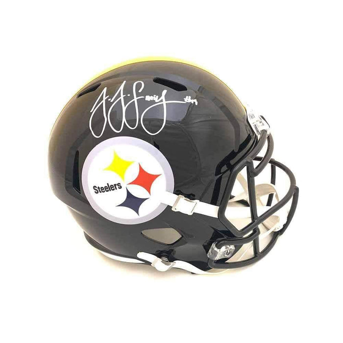 JuJu Smith-Schuster Signed Pittsburgh Steelers SPEED Replica Full Size — TSEShop