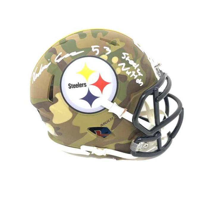 steelers camo mini helmet