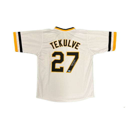 Kent Tekulve Signed Pittsburgh Pirates Logo Baseball with 79 WSC