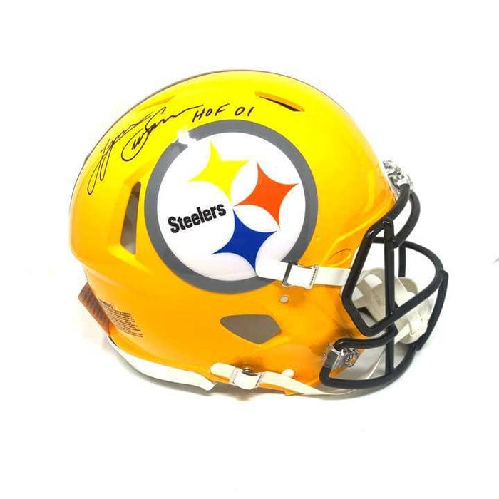 Lynn Swann Signed Pittsburgh Steelers Full-Size Throwback Helmet Inscribed  HOF 01 (TSE COA)