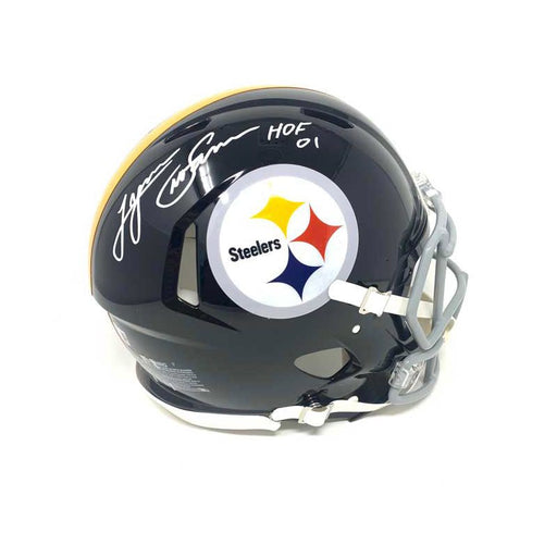 Jack Lambert Signed Pittsburgh Steelers Speed Chrome NFL Mini Helmet with  “HOF 90” Inscription