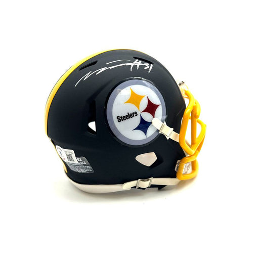 Myles Jack Autographed Pittsburgh Steelers Black Matte Mini Helmet