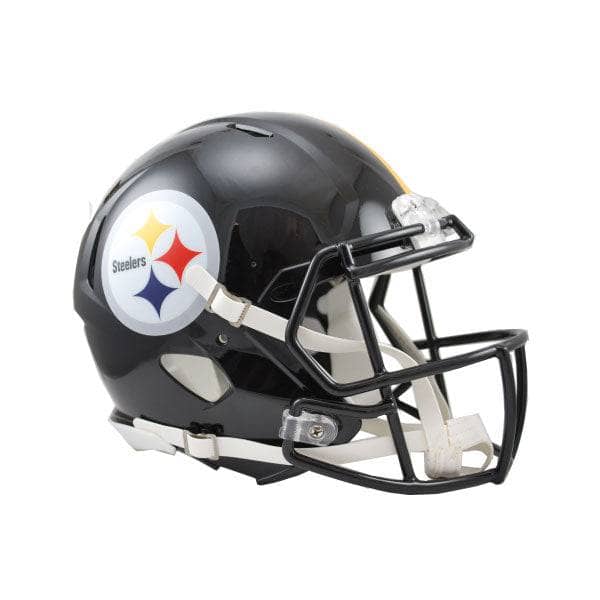 Pre-Sale: Lamarr Woodley Signed Pittsburgh Steelers Black Full Size Replica Speed Helmet