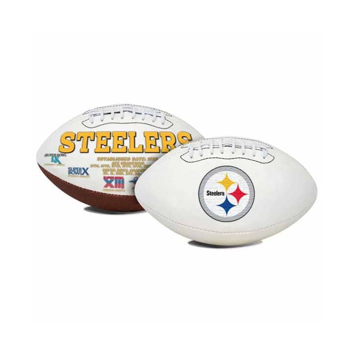 Pre-Sale: Lamarr Woodley Signed Pittsburgh Steelers White Logo Football