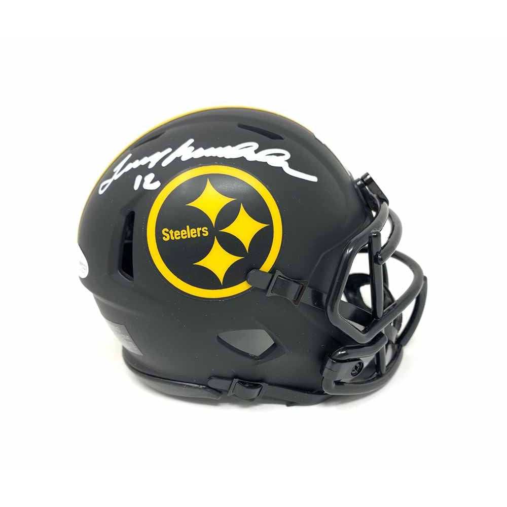 Terry Bradshaw Autographed Pittsburgh Steelers Black Speed Mini Helmet