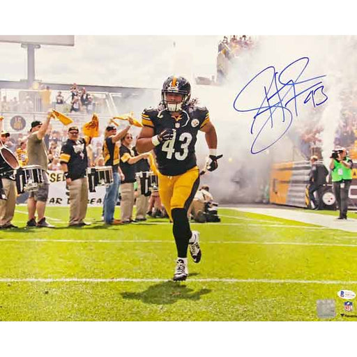 Troy Polamalu Autographed Signed Pointing (Spotlight) Canvas