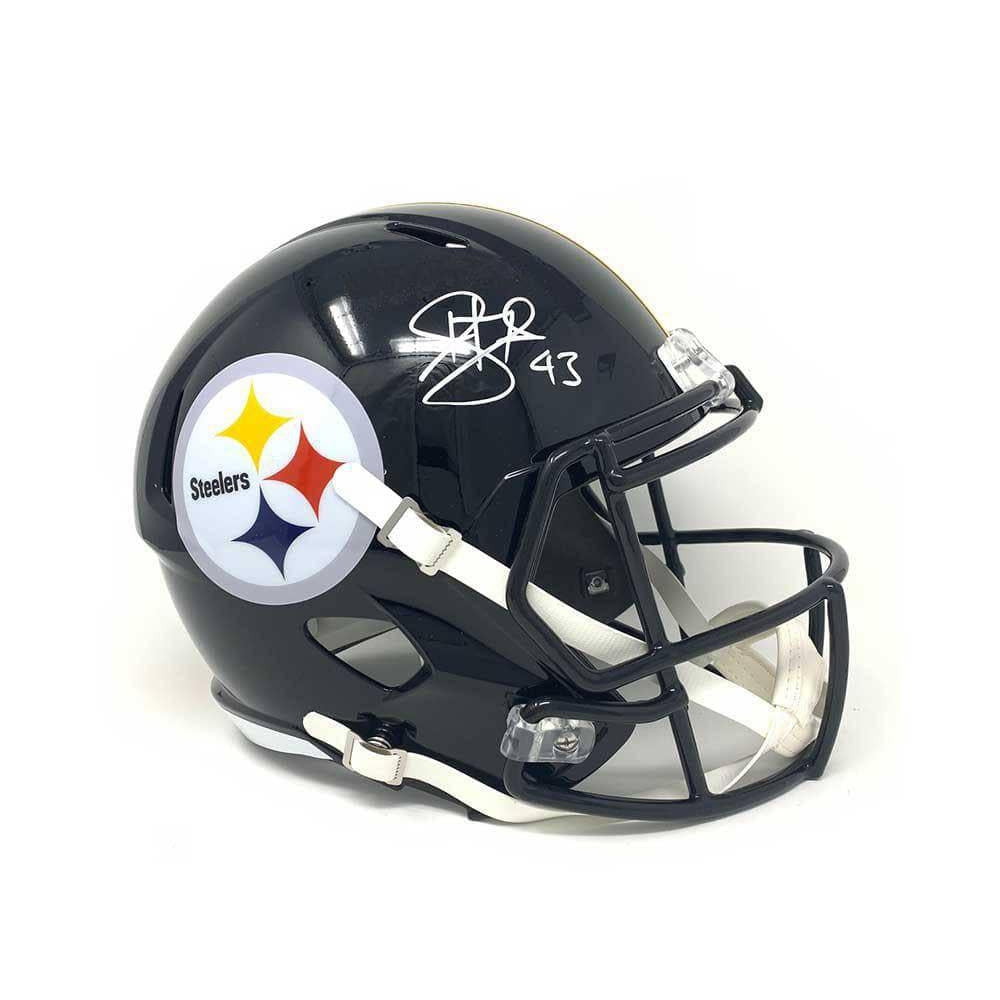 troy polamalu signed helmet