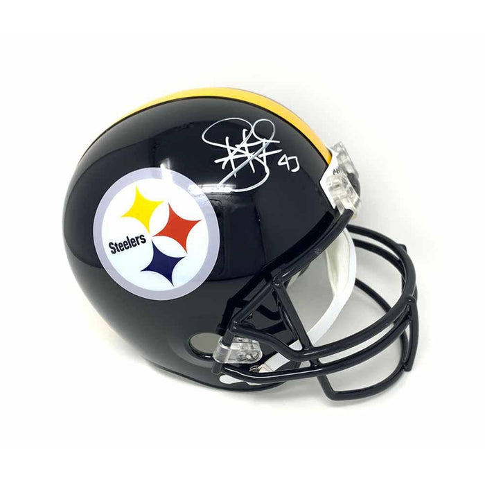 troy polamalu signed helmet