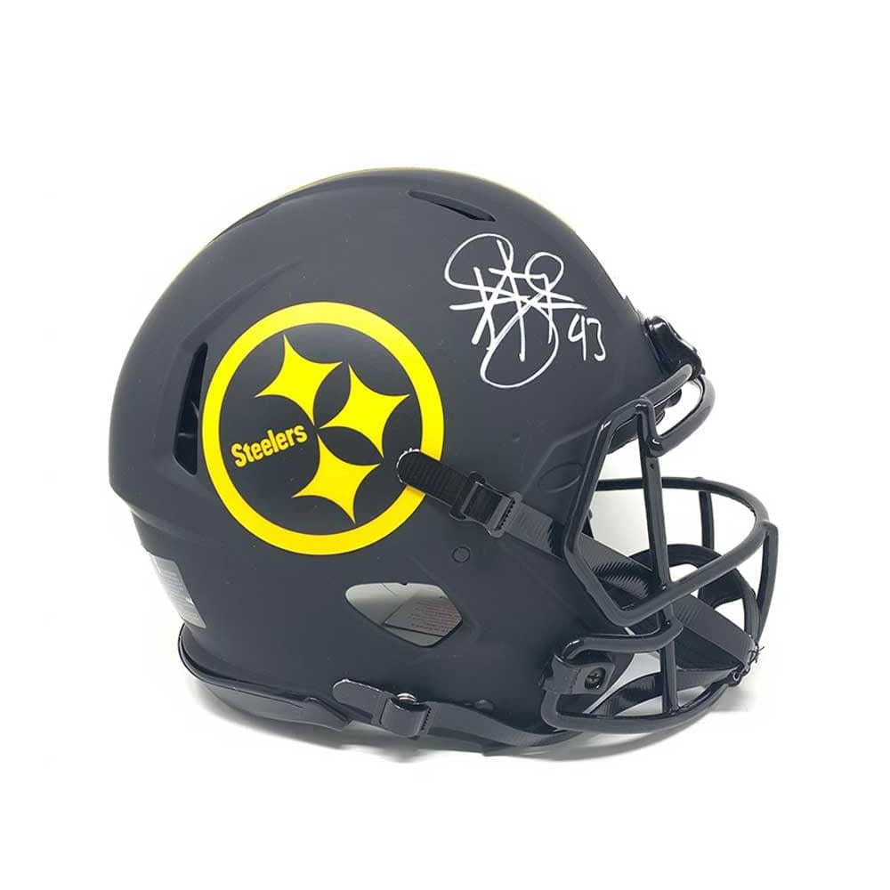 troy polamalu autographed helmet