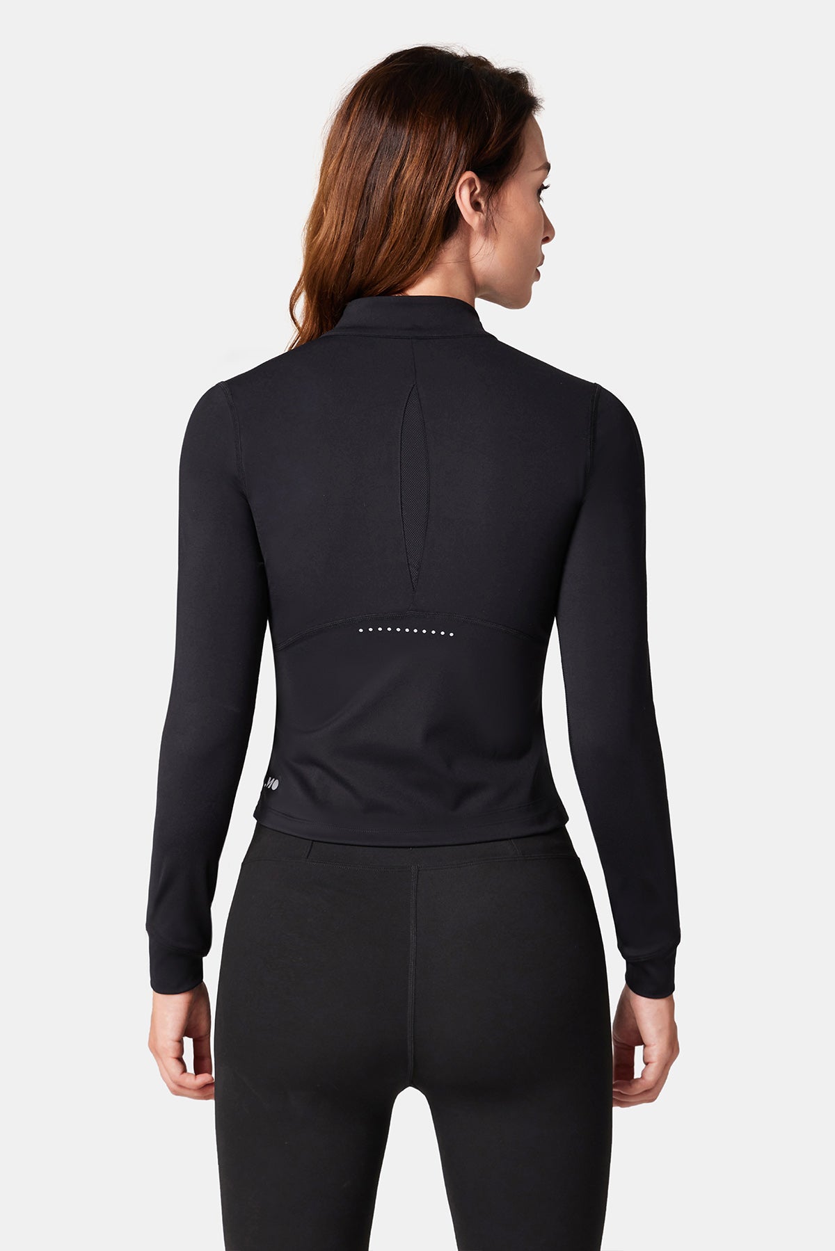 High-Neck Reflective Running Long Sleeve Shirt