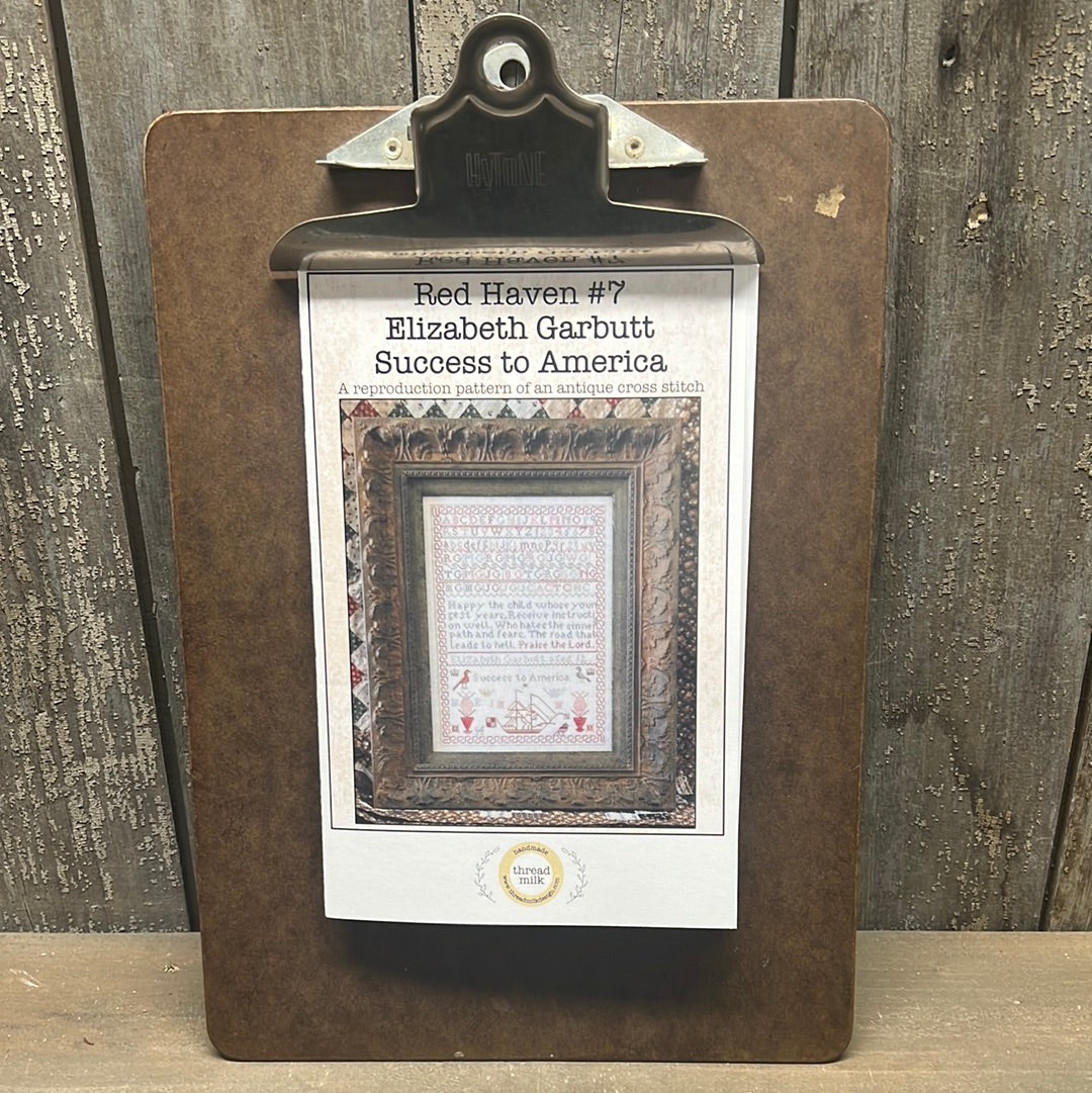 Pattern, CS, Red Haven #7, ELIZ GARBUTT, SUCCESS TO AMERICA