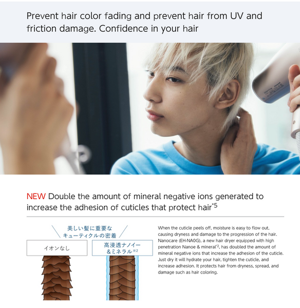 Panasonic Nano Hair Dryer High Penetration EH NA0G – YoYoMoNo