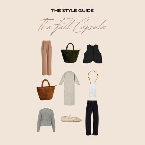 Images of products included in the September Style Guide